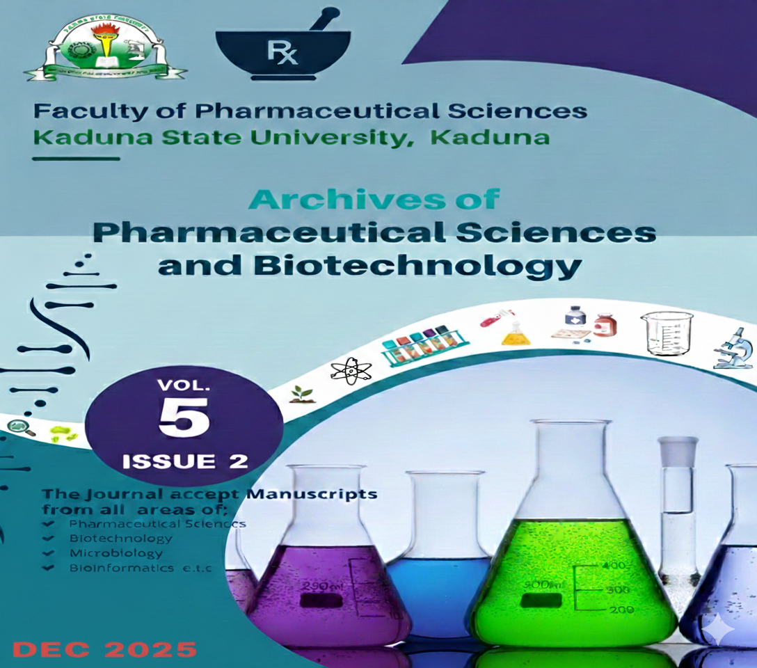 					View Vol. 5 No. Issue 2 (2025): Archives of Pharmaceutical Sciences & Biotechnology Journal, Volume 5 Issue 2, December, 2025
				