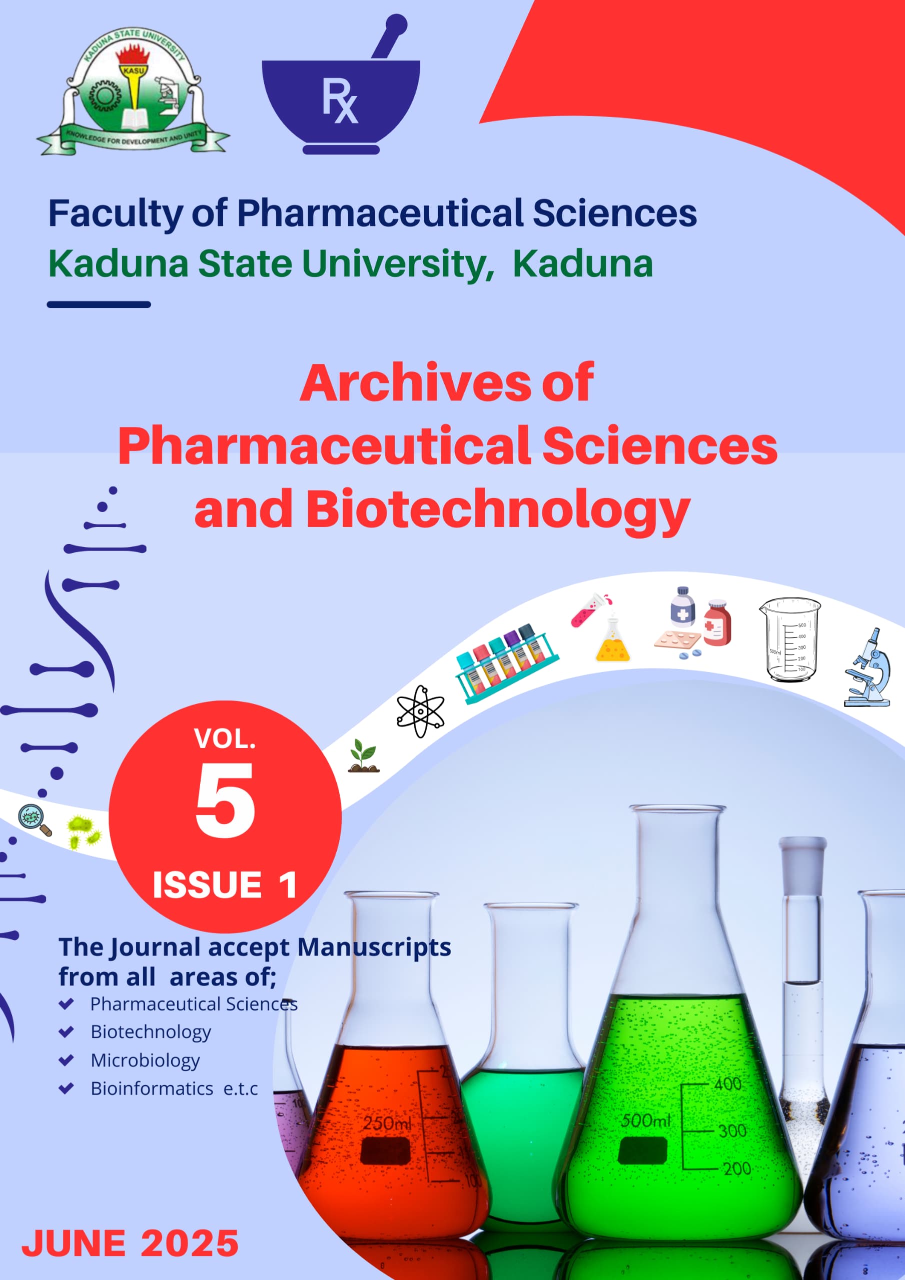 Cover Pages for Volume 5, Issue 1, June 2025